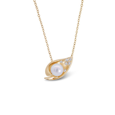 Ocean Shell Necklace (Semi-Diamond)