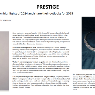 Prestige: 3 Jewellers look back on highlights of 2024 and share their outlooks for 2025 | Simone Jewels