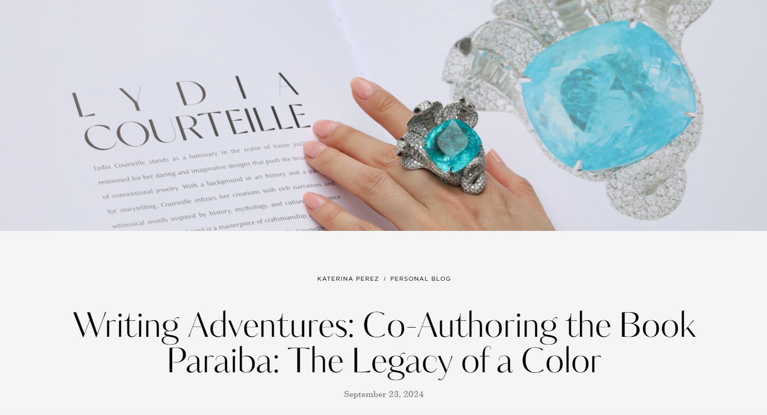 Katerina Perez: Paraiba: The Legacy of a Color