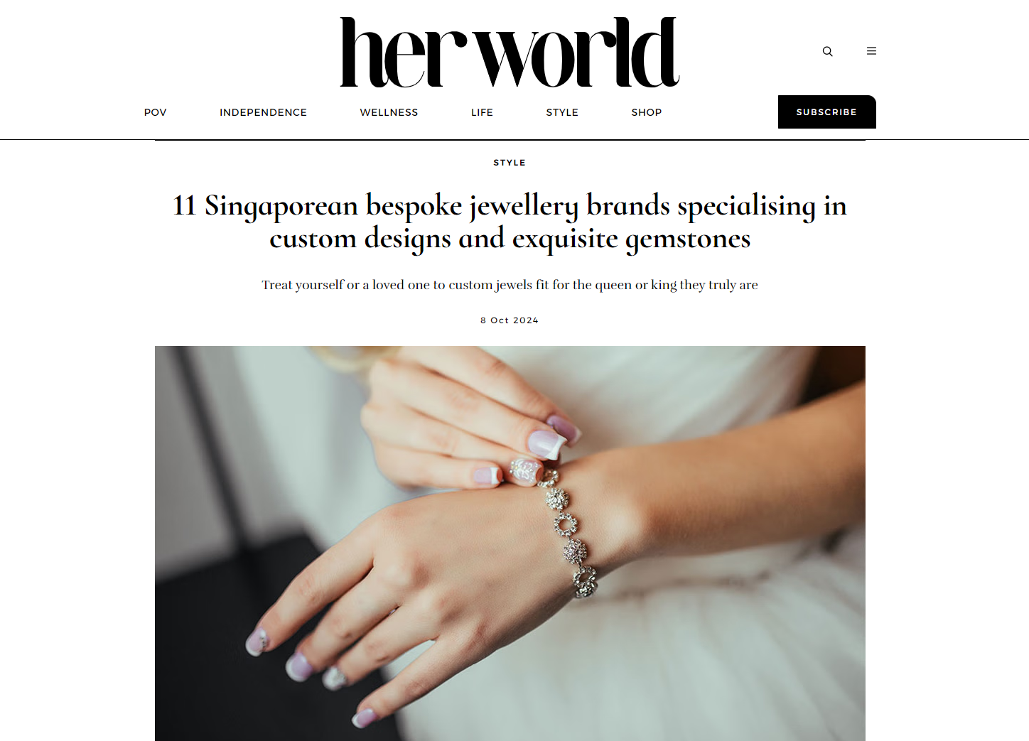 Her World: 11 Singaporean bespoke jewellery brands specialising in custom designs and exquisite gemstones