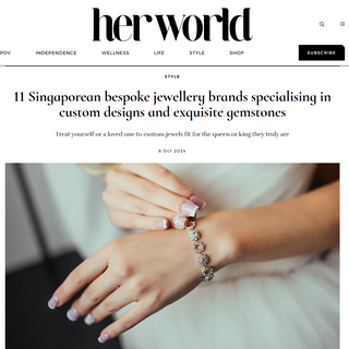 Her World: 11 Singaporean bespoke jewellery brands specialising in custom designs and exquisite gemstones