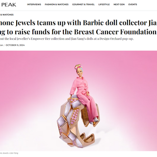 The Peak: Simone Jewels teams up with Barbie doll collector Jian Yang to raise funds for the Breast Cancer Foundation