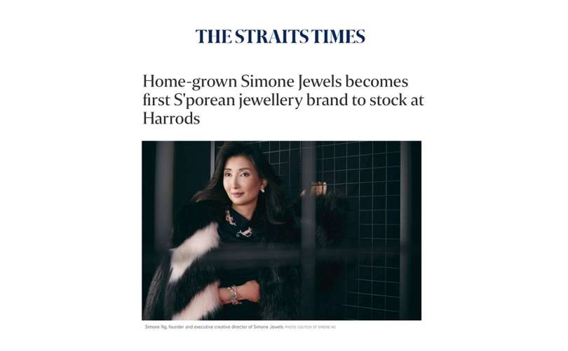 Straits Time: Simone at Harrods