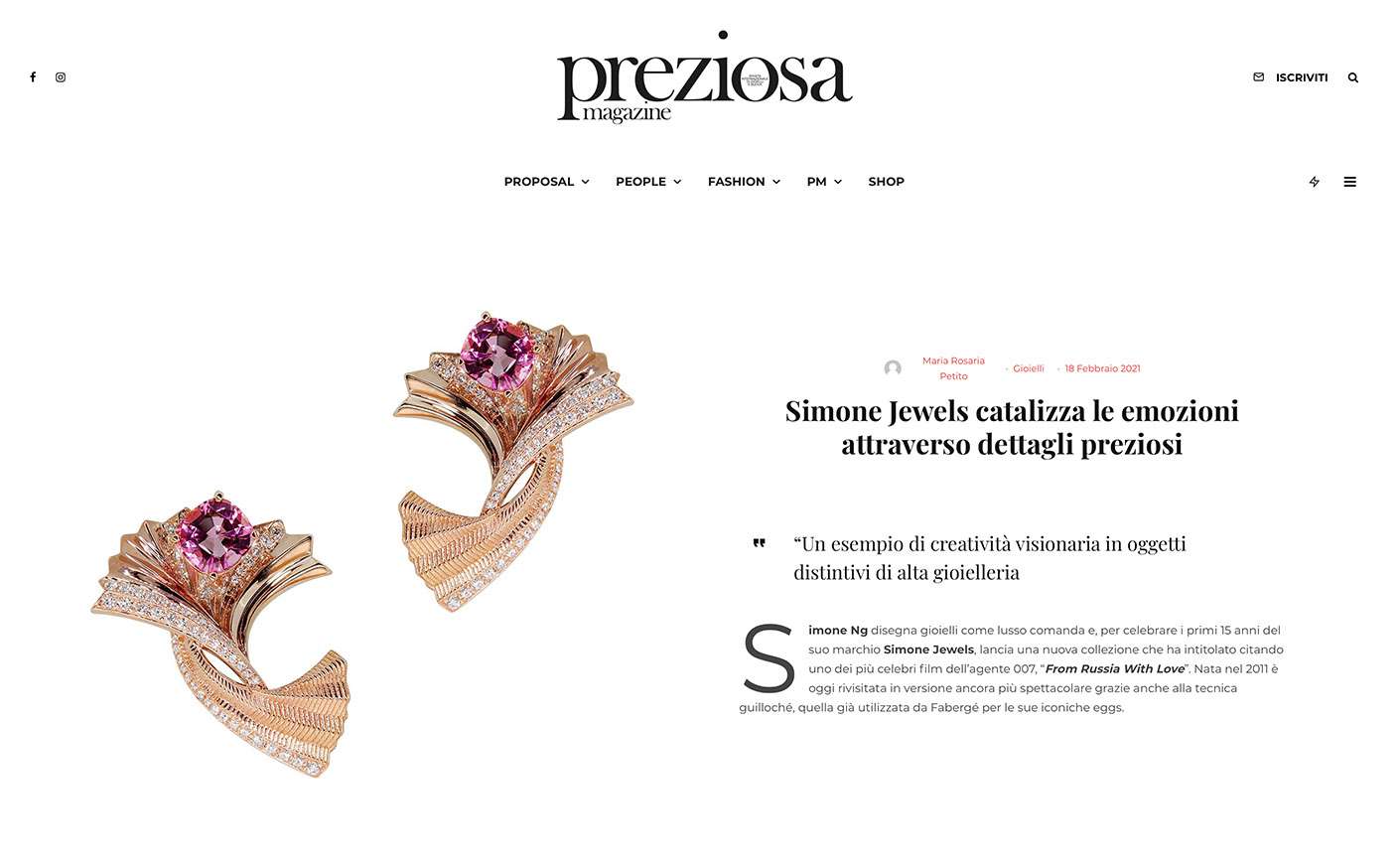 Simone Jewels catalizza le emozioni attraverso dettagli preziosi