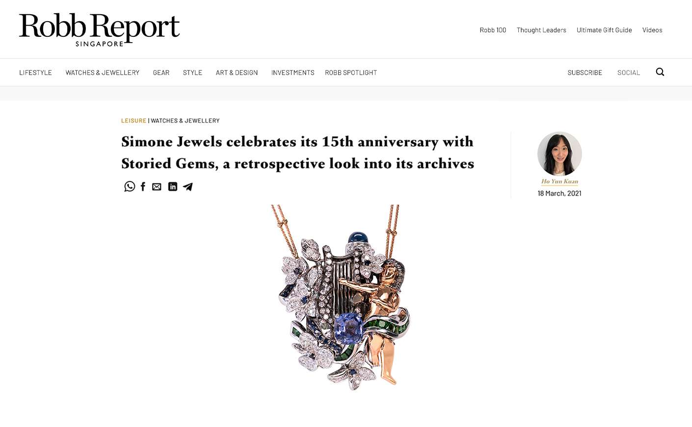 15th anniversary of Simone Jewels