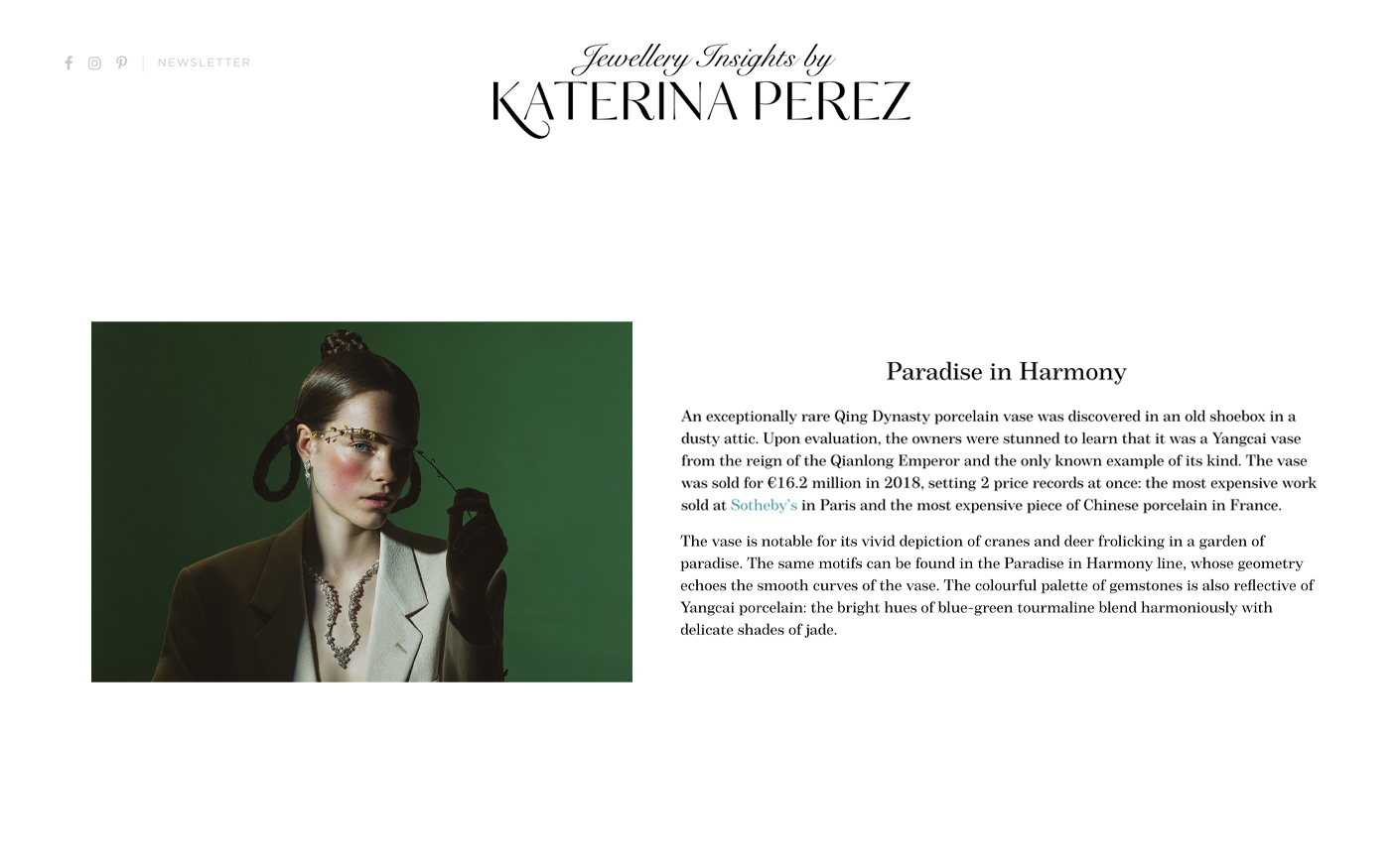 Jewellery Insights by Katerina Perez