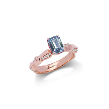Duett Blue Sapphire Engagement Ring 1.25ct