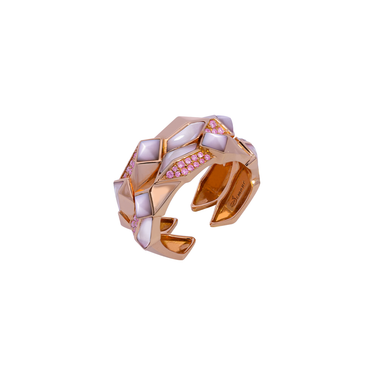 Exclusif: Edgy Double Ring - Pink Edition (semi-diamant, or massif)