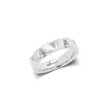 Facets Wedding Ring (Diamonds)