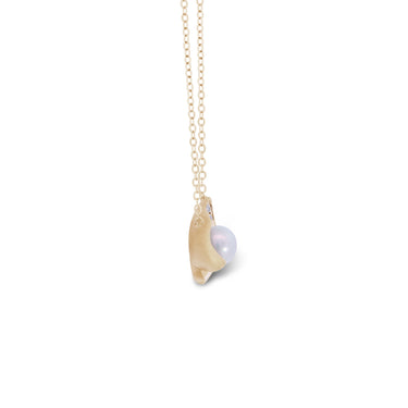 Ocean Shell Necklace (Semi-Diamond)