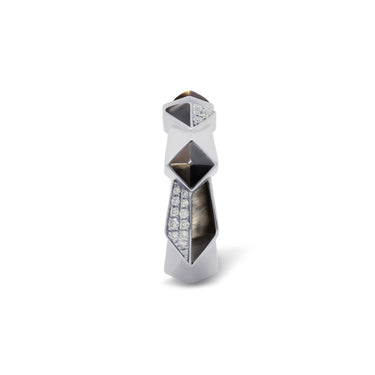 Edgy Unisex Ring (Semi-Diamond)