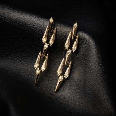 Boucles d'oreilles rockstar punk rock